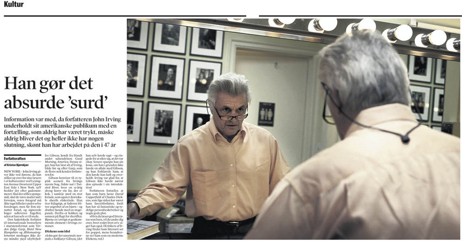 John Irving at the Poetry Center, New York City / Information : Singles and Tear Sheets : Charlotte Oestervang Photography