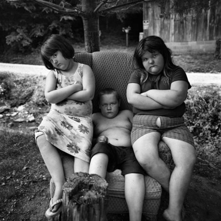Amanda, Austin and Brianna during a visit by their uncle Sherman : The Appalachian Trail / Eastern Kentucky : Charlotte Oestervang Photography