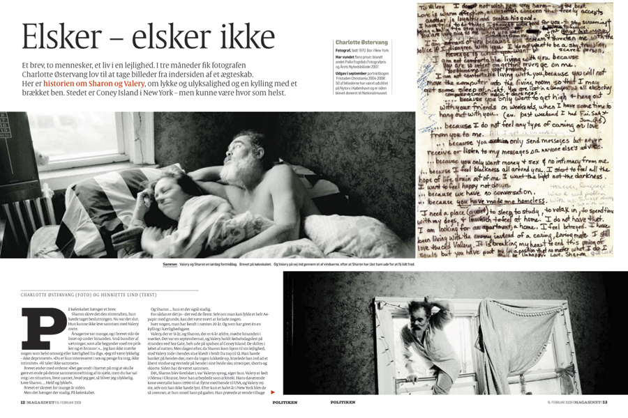 Valery & Sharon / Politiken Magazine : Singles and Tear Sheets : Charlotte Oestervang Photography