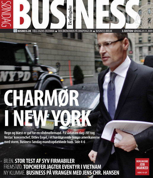 Vestas CEO Ditlev Engell /Berlingske Tidende  : Singles and Tear Sheets : Charlotte Oestervang Photography