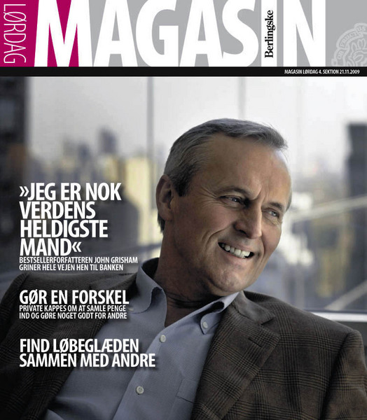 Author John Grisham / Berlingske Tidende : Singles and Tear Sheets : Charlotte Oestervang Photography